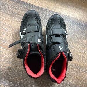 Peloton Black and Red Cycling Shoes